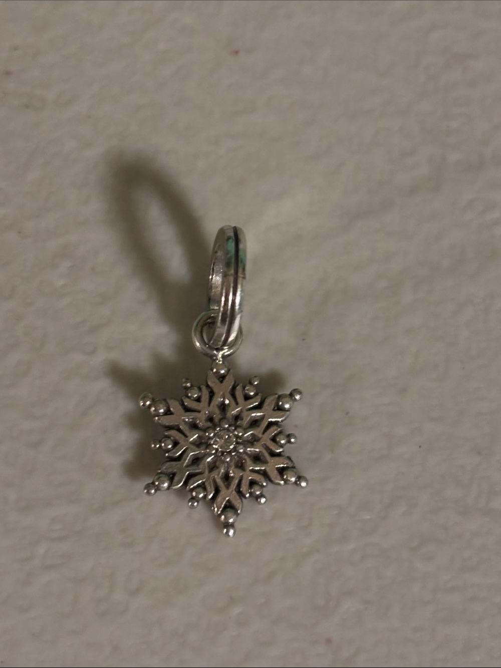 Brighton Silver Snowflake Pendant Necklace Charm Christmas Holiday